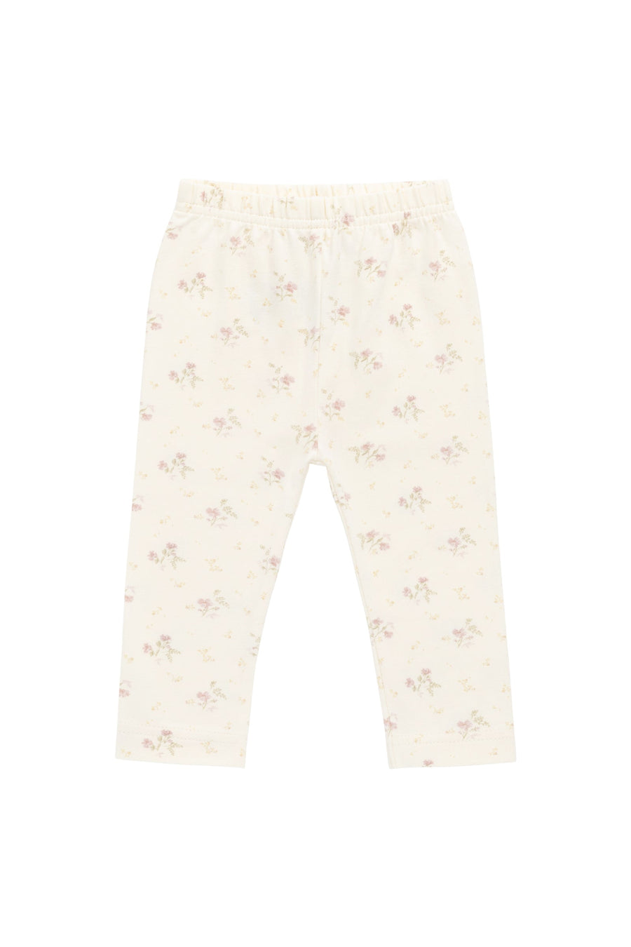 Organic Cotton Everyday Legging - Thelma Parchment Childrens Legging from Jamie Kay Australia
