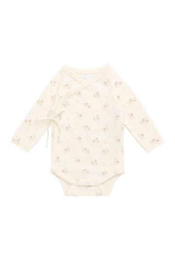 Organic Cotton Marina Bodysuit - Thelma Parchment Childrens Bodysuit from Jamie Kay Australia