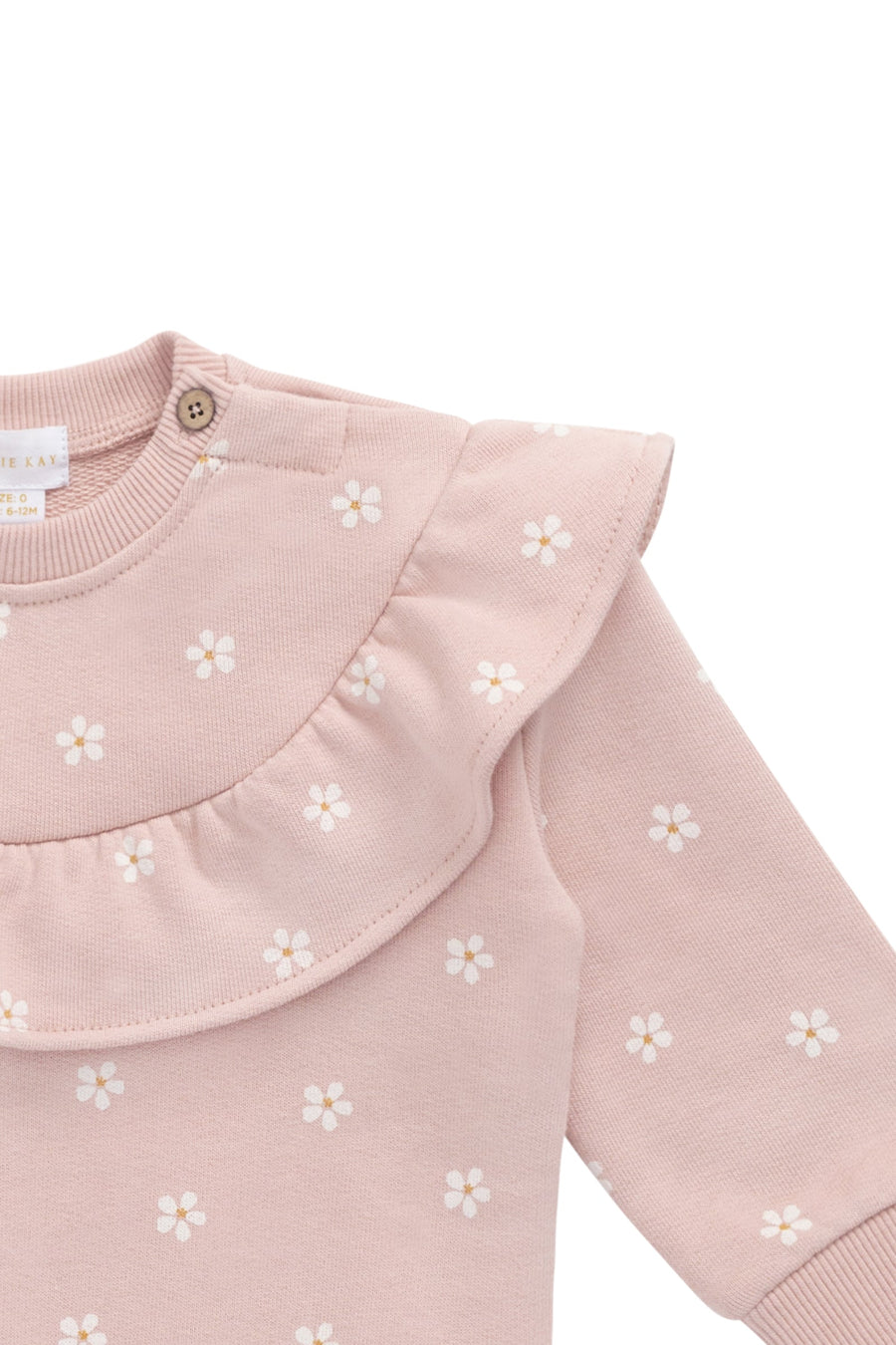 Organic Cotton Mckinley Sweatshirt - Josie Floral Childrens Top from Jamie Kay Australia