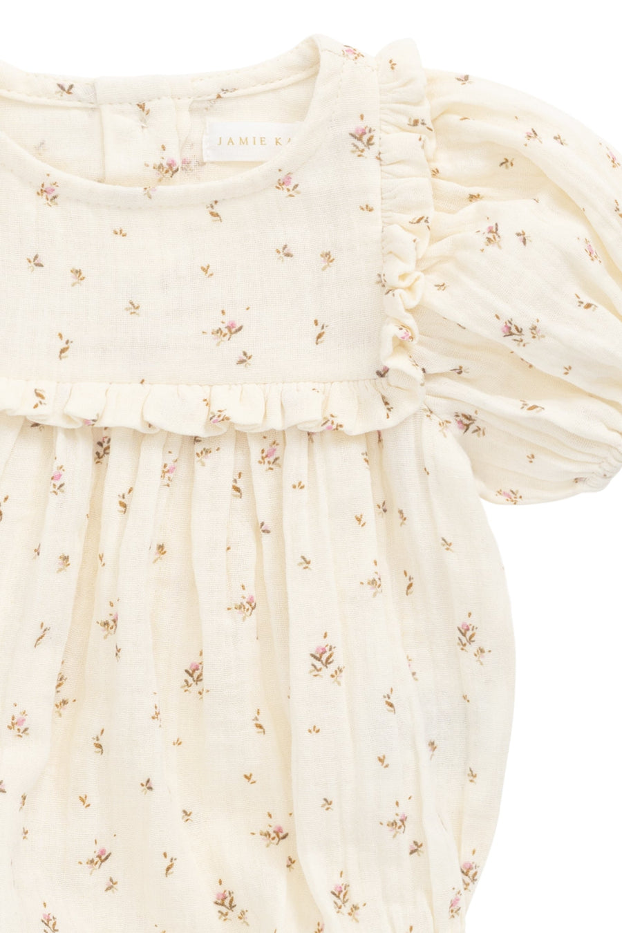 Organic Cotton Muslin Odette Playsuit - Dina Antique Childrens Jumpsuit from Jamie Kay Australia