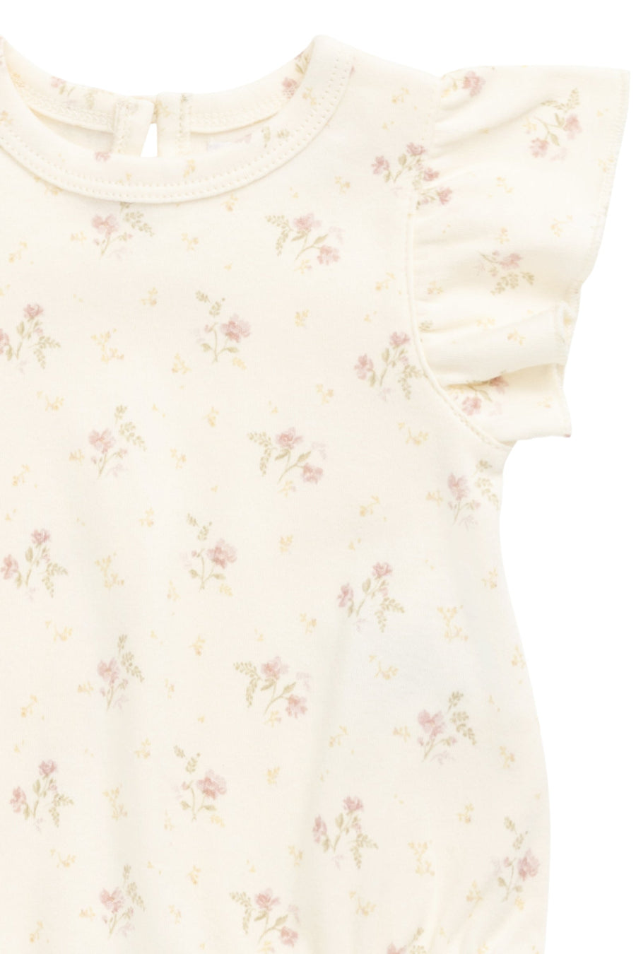 Organic Cotton Sage Onepiece - Thelma Parchment Childrens Onepiece from Jamie Kay Australia