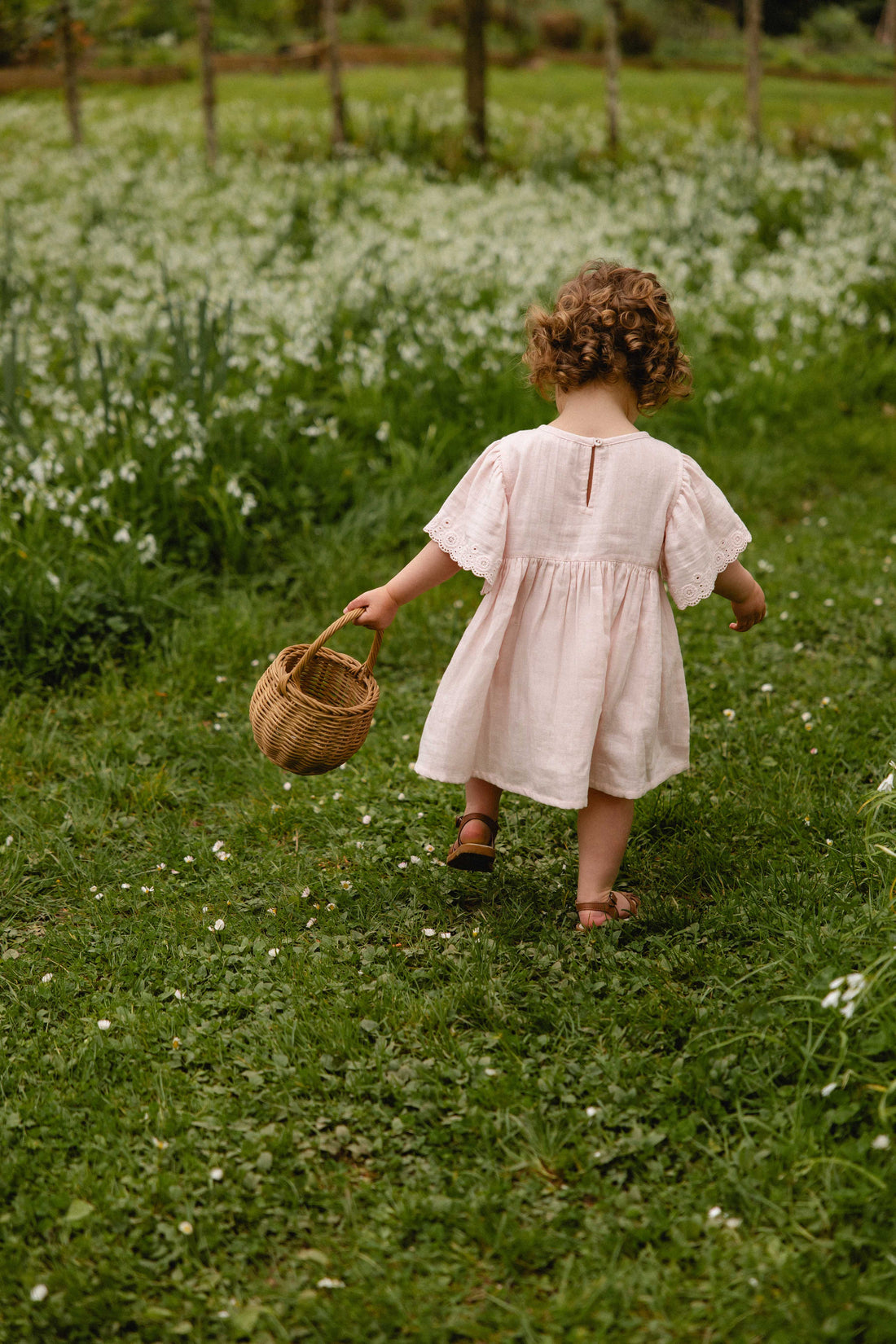 Organic Cotton Muslin Chloe Dress - Cotton Candy Childrens Dress from Jamie Kay Australia