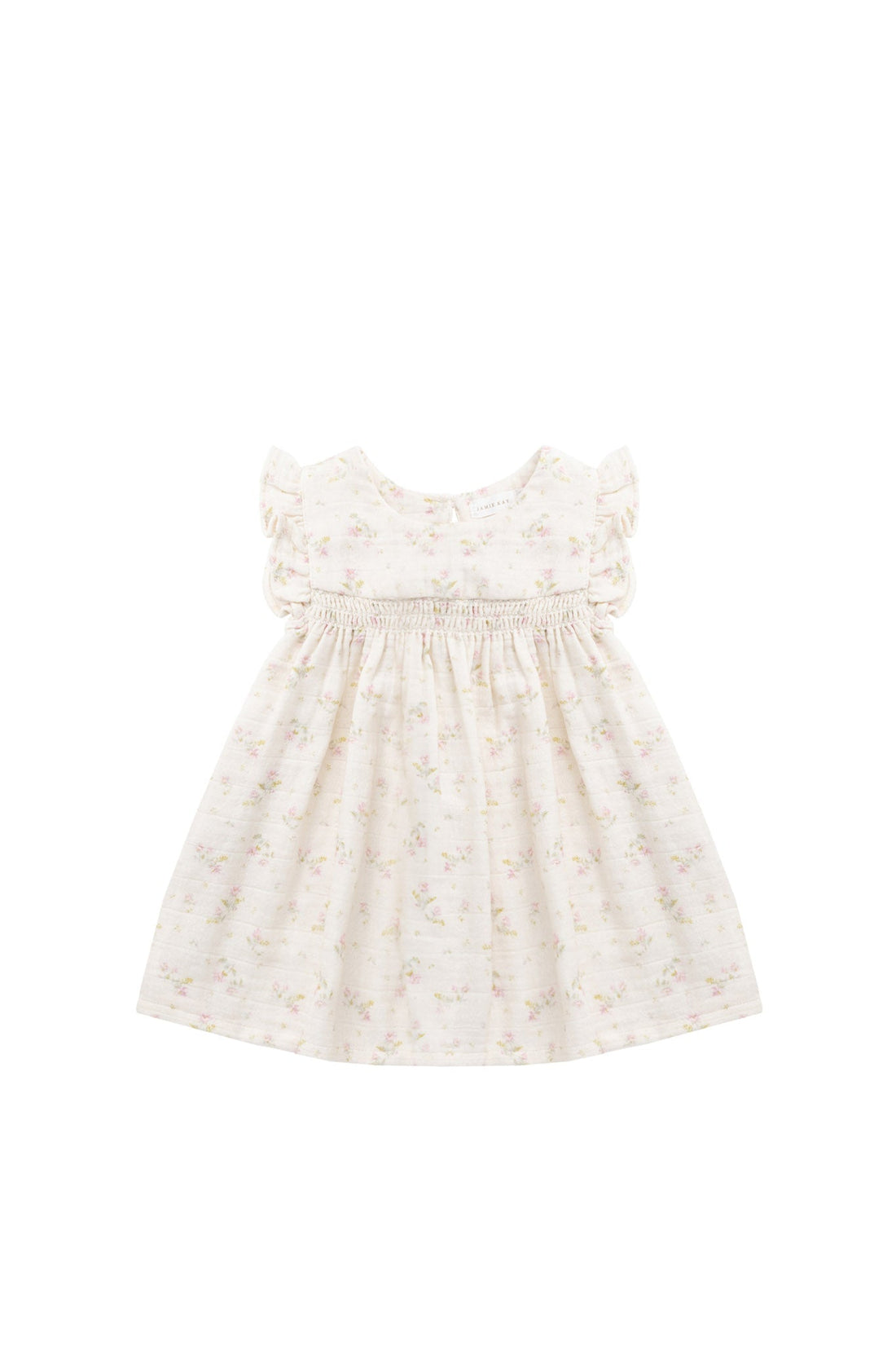 Organic Cotton Muslin Tiana Dress - Emelia Pink Childrens Dress from Jamie Kay Australia