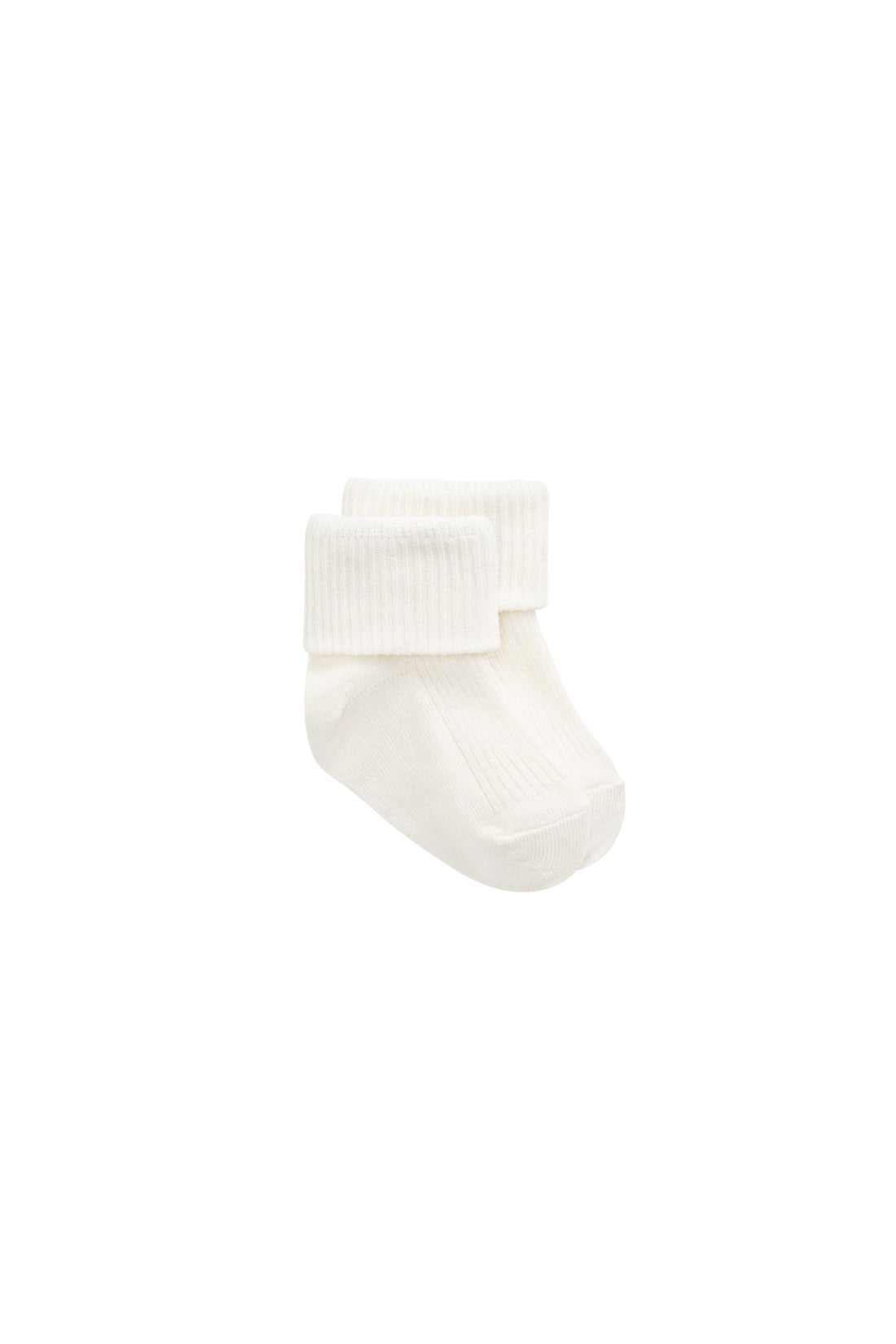 Classic Rib Sock - Cloud Childrens Socks from Jamie Kay Australia