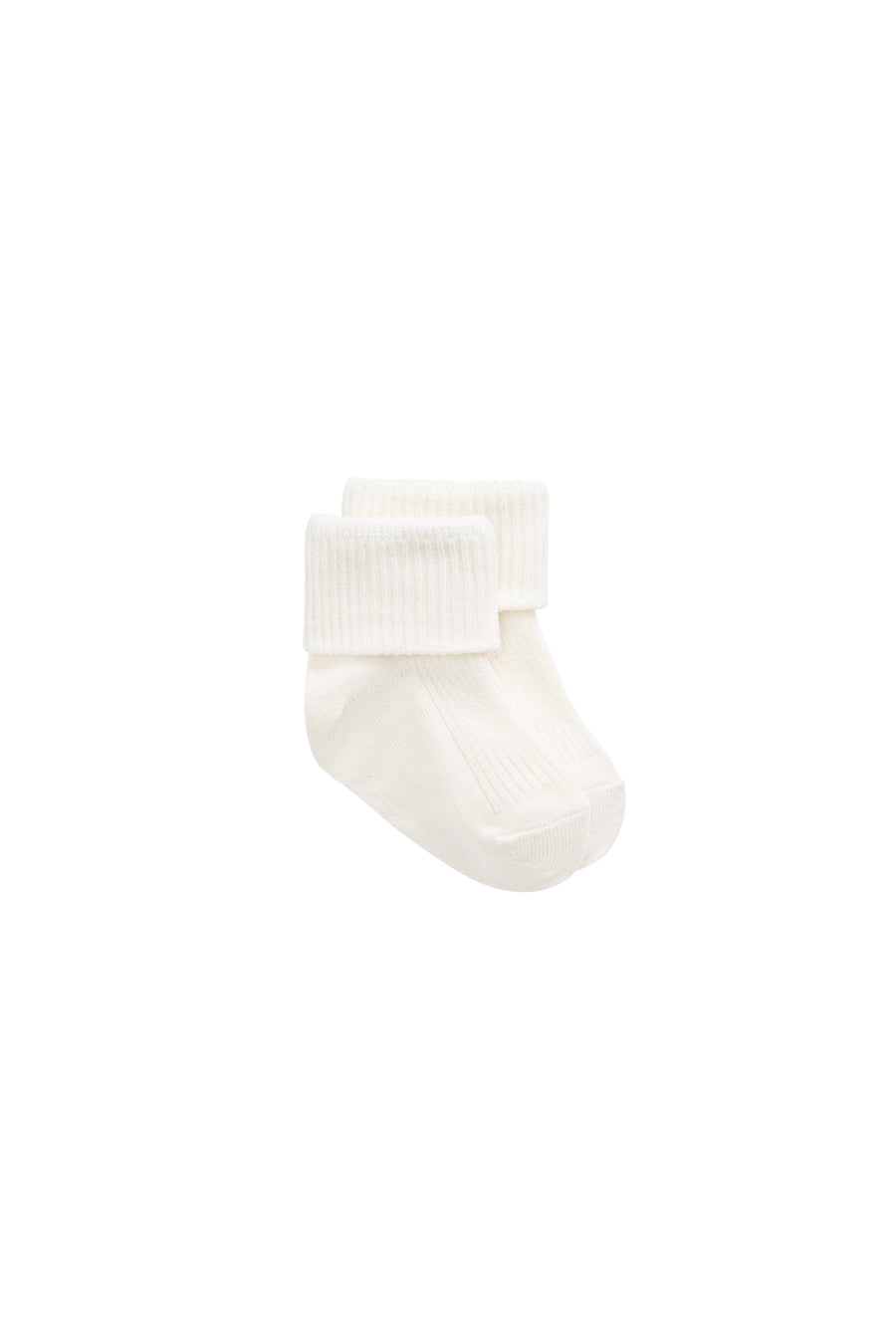 Classic Rib Sock - Cloud Childrens Socks from Jamie Kay Australia