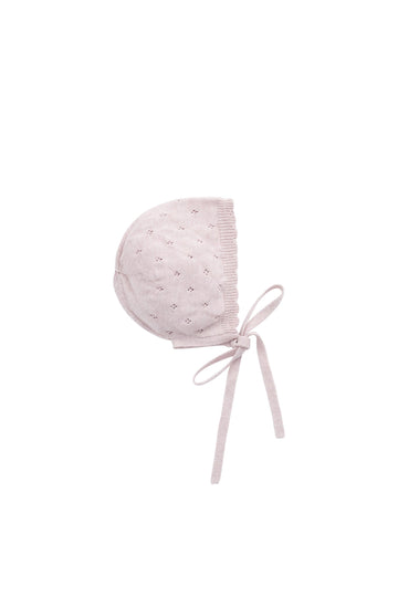 Emily Bonnet - Dusty Violet Marle Childrens Bonnet from Jamie Kay Australia