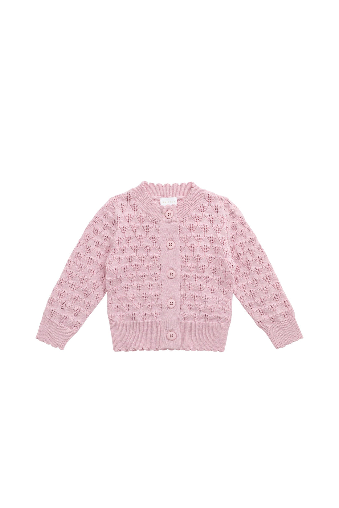 Magnolia Cardigan - Sweet Pink Marle Childrens Cardigan from Jamie Kay Australia