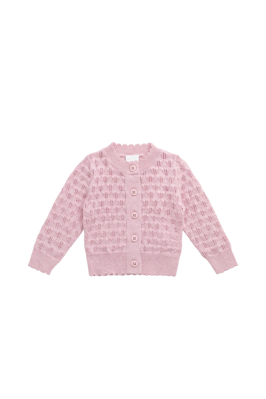 Magnolia Cardigan - Sweet Pink Marle Childrens Cardigan from Jamie Kay Australia
