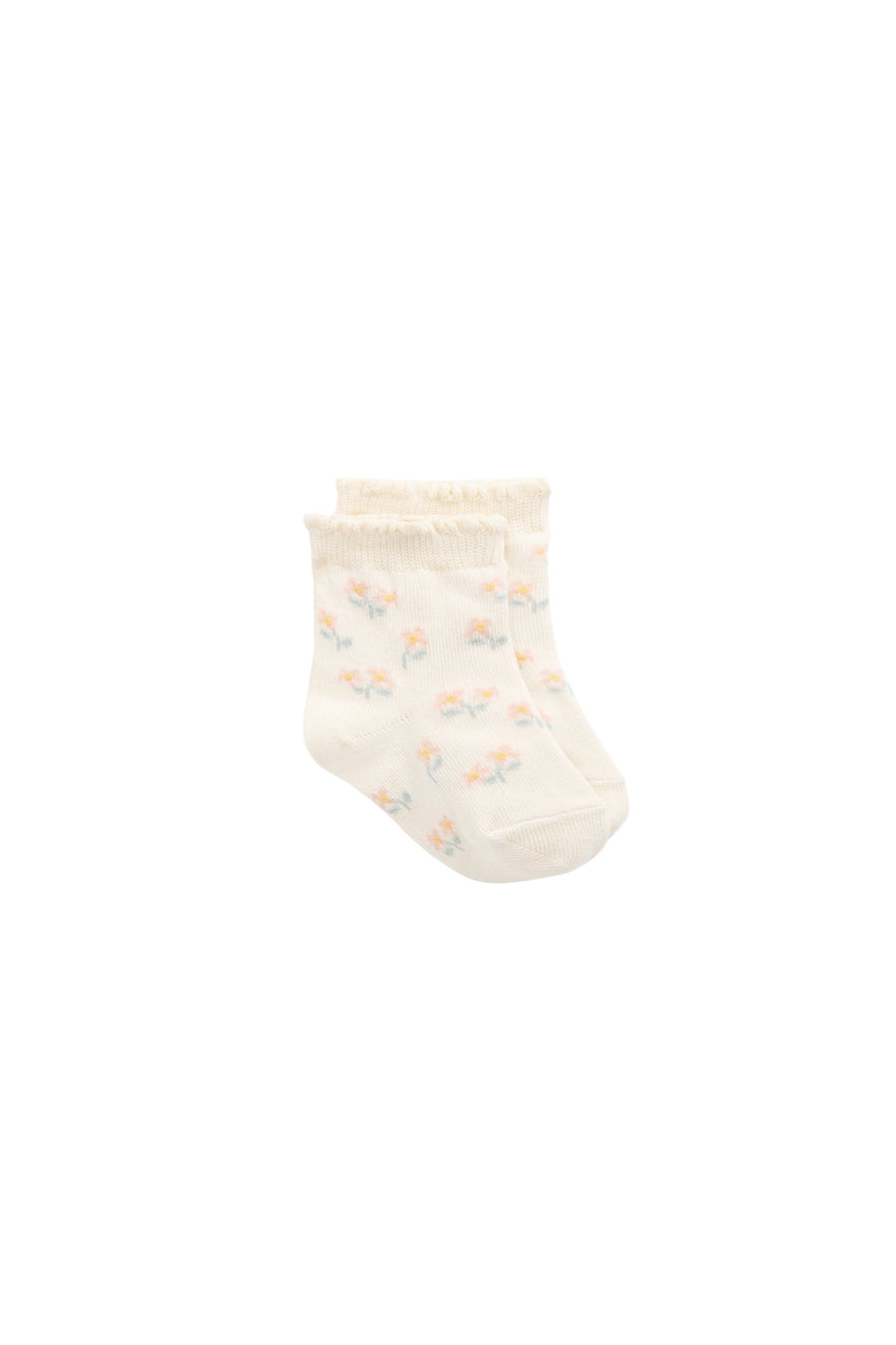 Meadow Jacquard Sock - Larissa Milk Childrens Sock from Jamie Kay Australia