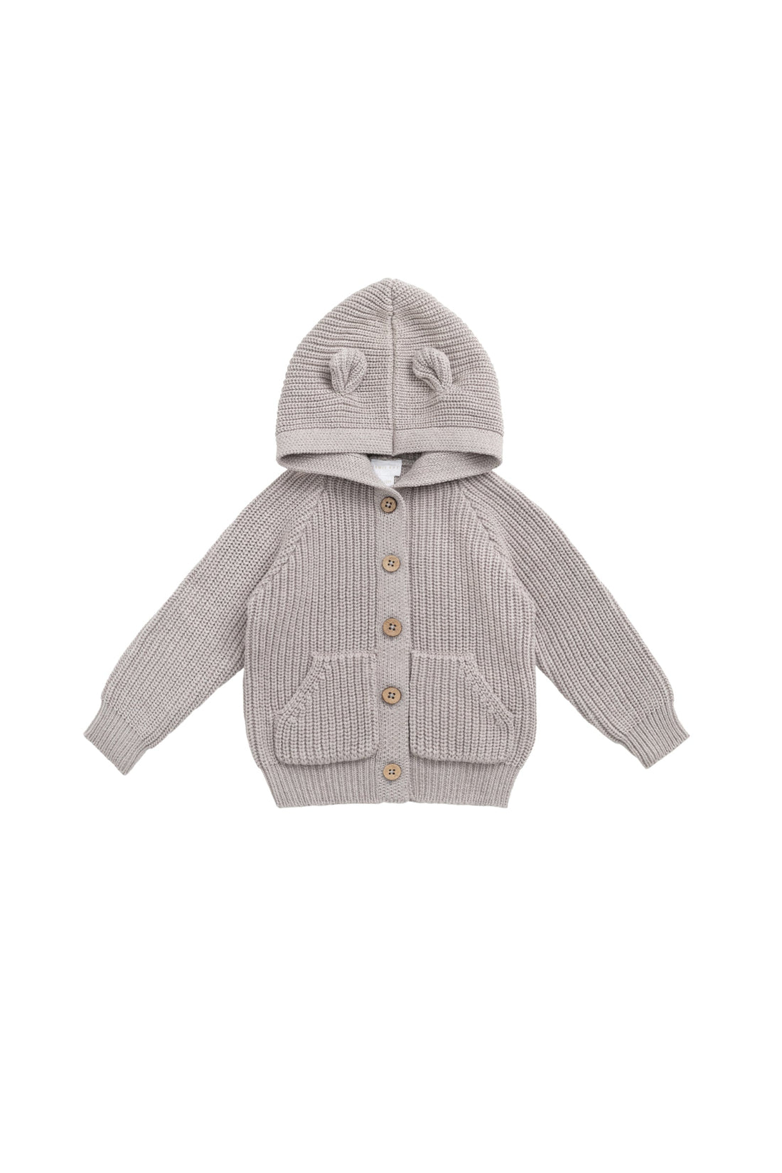 OG Bear Knit - Moleskin Marle Childrens Cardigan from Jamie Kay Australia