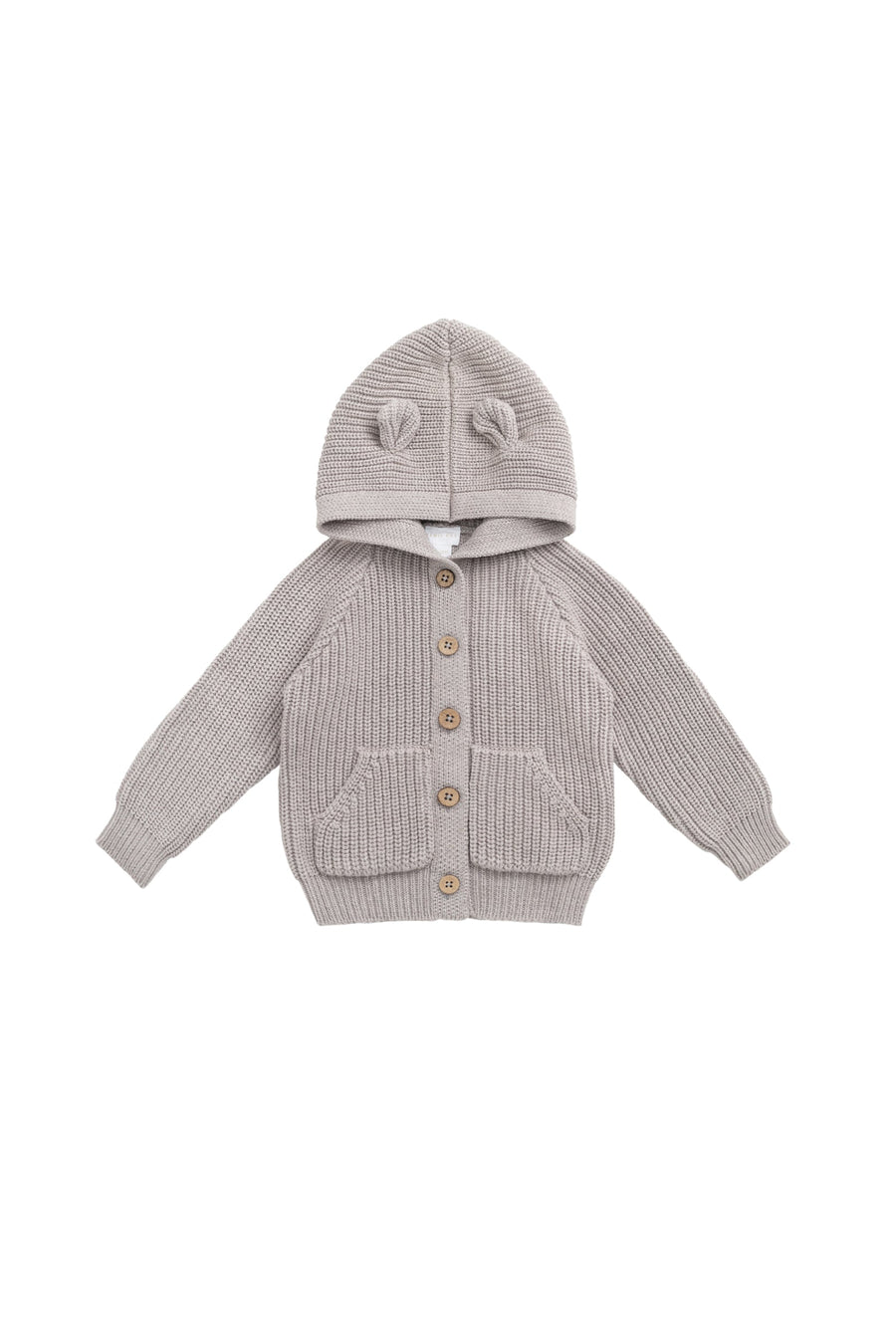 OG Bear Knit - Moleskin Marle Childrens Cardigan from Jamie Kay Australia