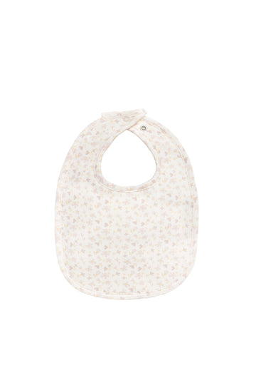 Organic Cotton Bib - Aries Mauve Childrens Bib from Jamie Kay Australia