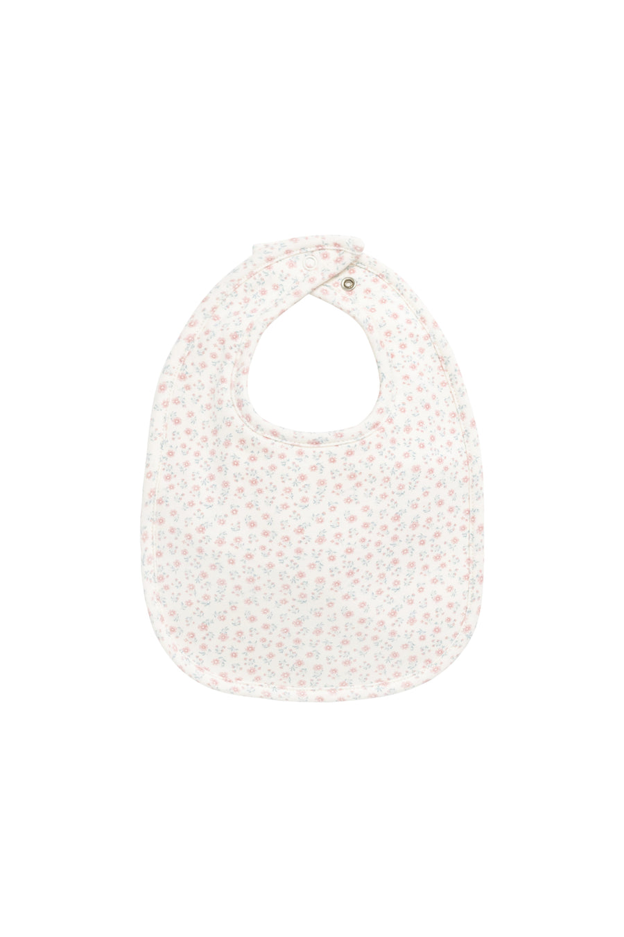 Organic Cotton Bib - Posy Garden Pink Childrens Bib from Jamie Kay Australia