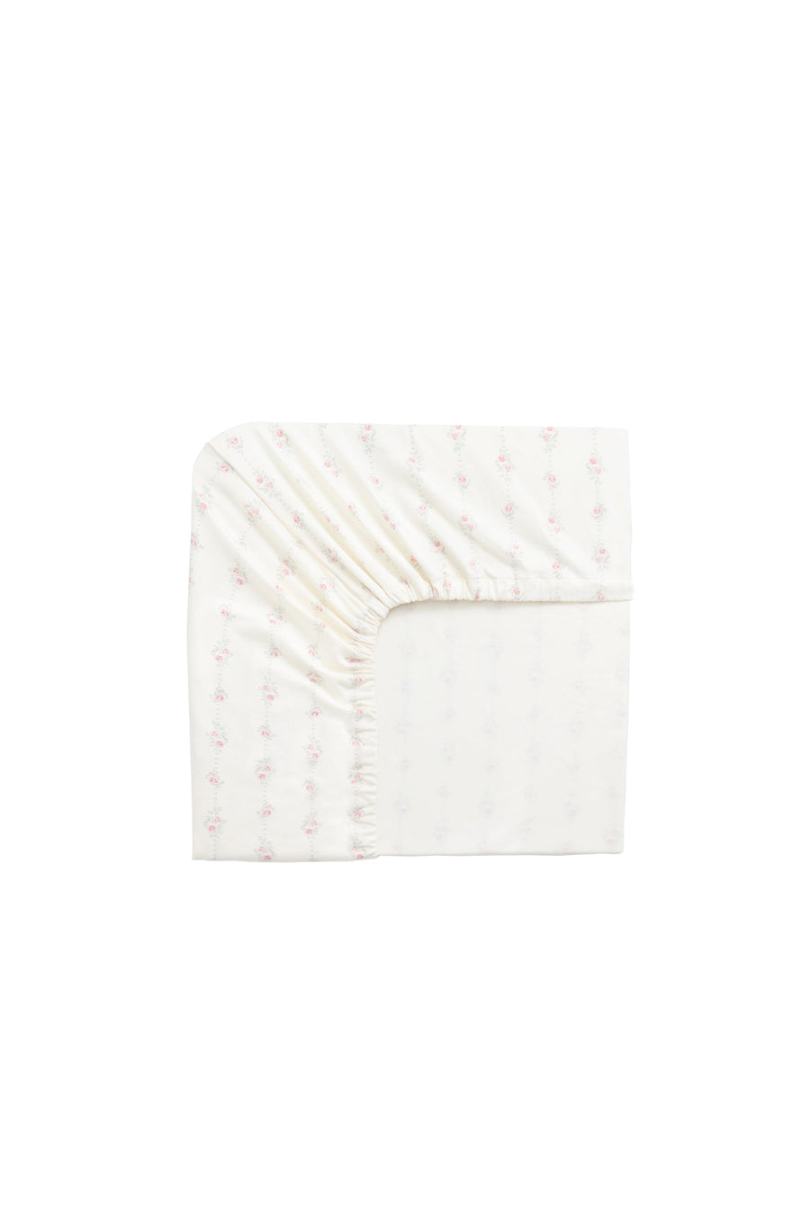 Organic Cotton Cot Sheet - Rose Trail Childrens Pyjama from Jamie Kay Australia