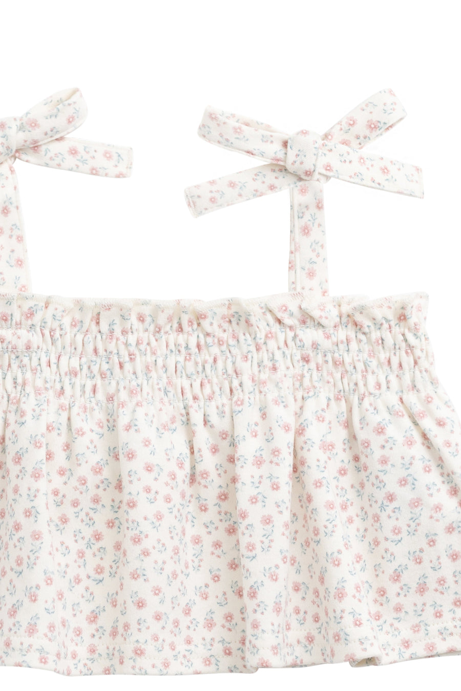 Organic Cotton Emmeline Top - Posy Garden Pink Childrens Top from Jamie Kay Australia
