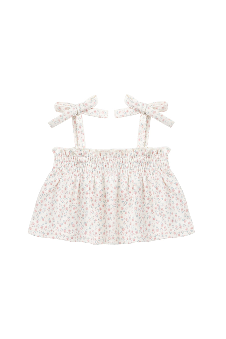 Organic Cotton Emmeline Top - Posy Garden Pink Childrens Top from Jamie Kay Australia