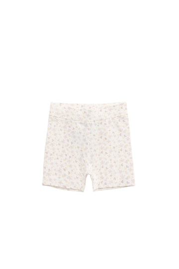 Organic Cotton Everyday Bike Short - Aries Mauve Childrens Short from Jamie Kay Australia