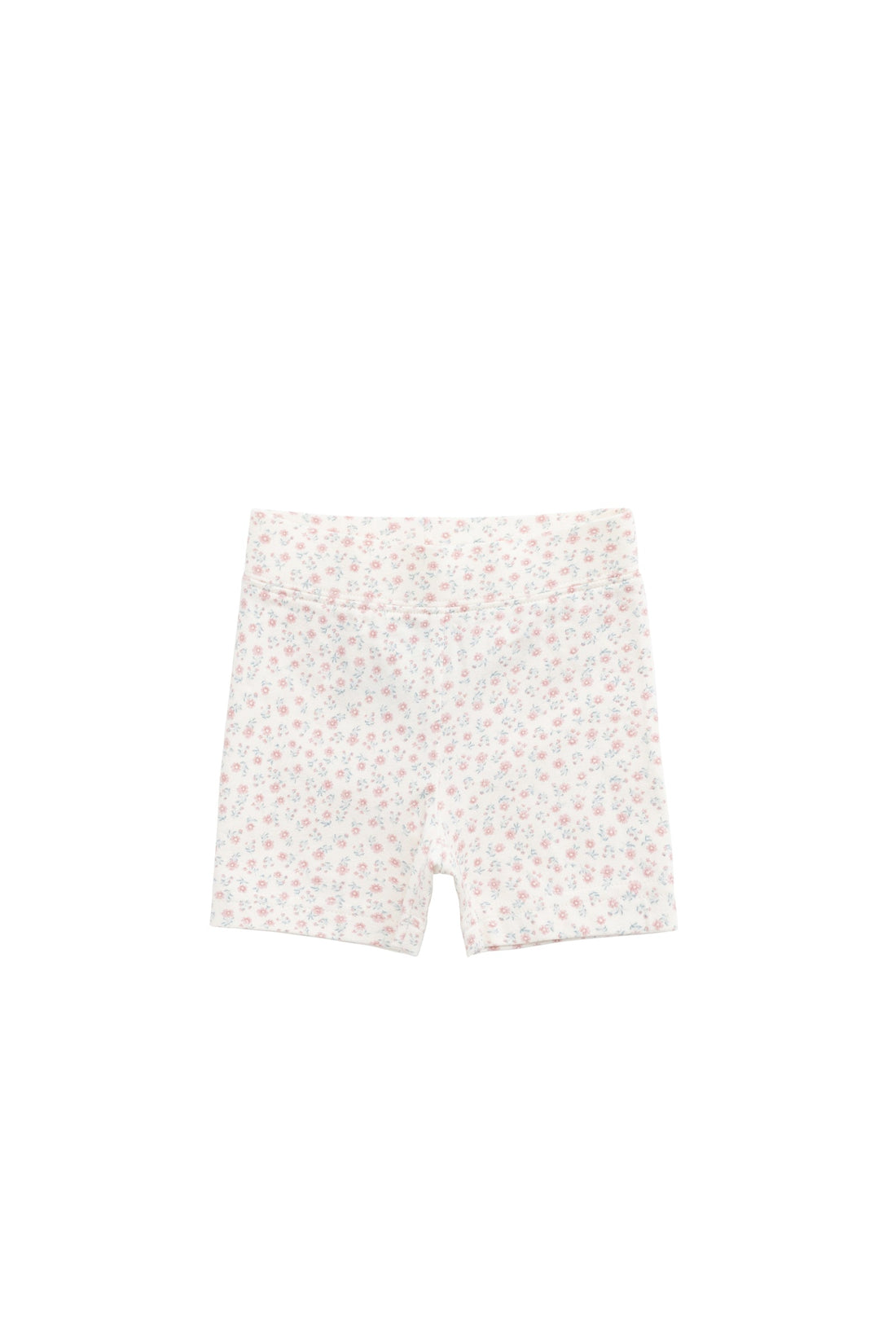 Organic Cotton Everyday Bike Short - Posy Garden Pink Childrens Short from Jamie Kay Australia