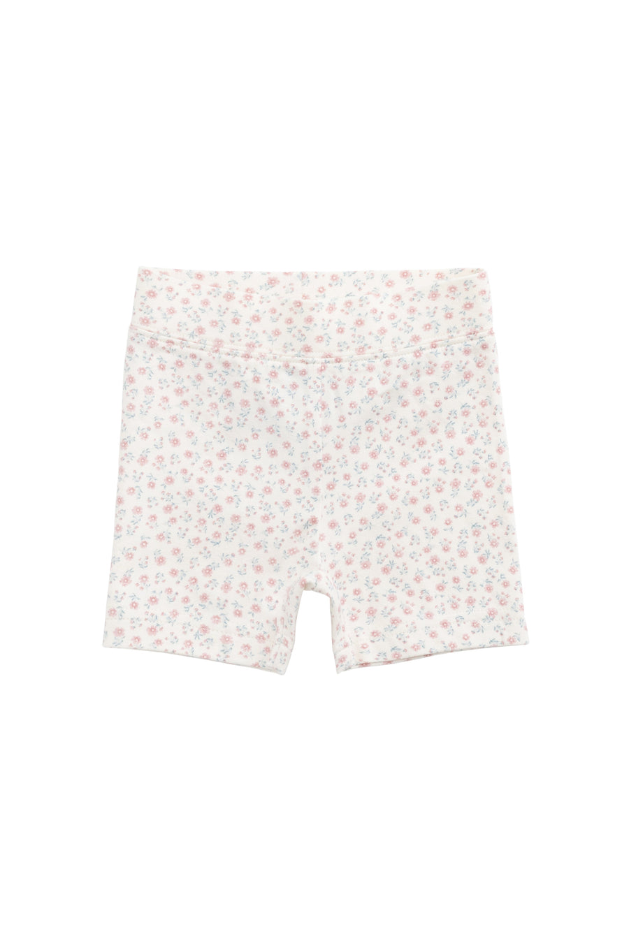 Organic Cotton Everyday Bike Short - Posy Garden Pink Childrens Short from Jamie Kay Australia