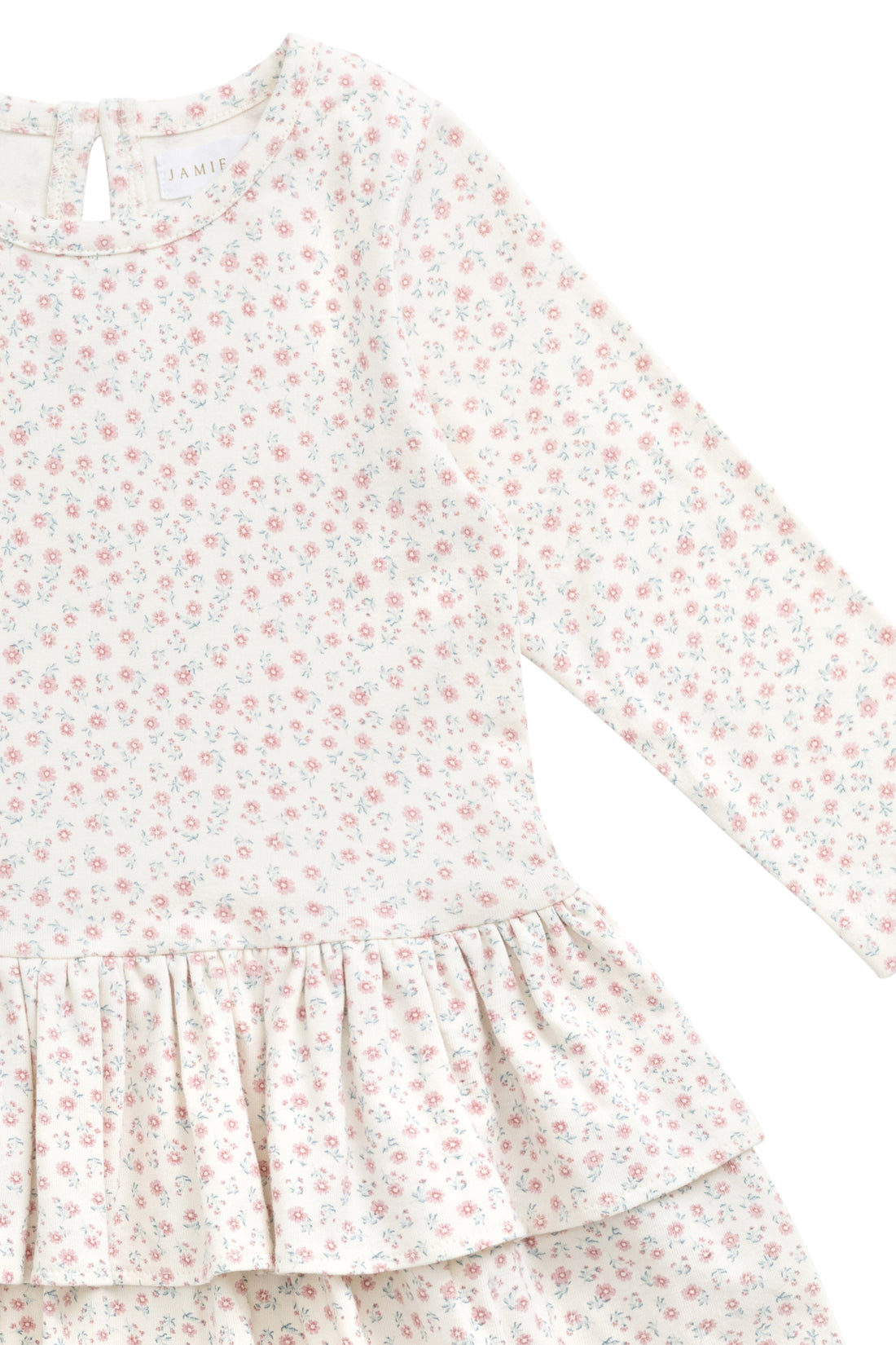 Organic Cotton Fayette Dress - Posy Garden Pink Childrens Dress from Jamie Kay Australia