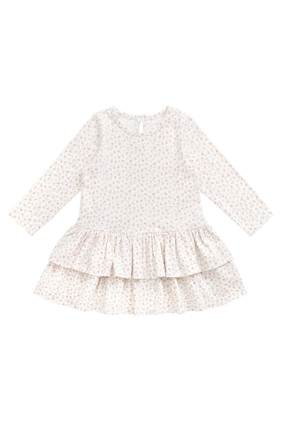 Organic Cotton Fayette Dress - Posy Garden Pink Childrens Dress from Jamie Kay Australia