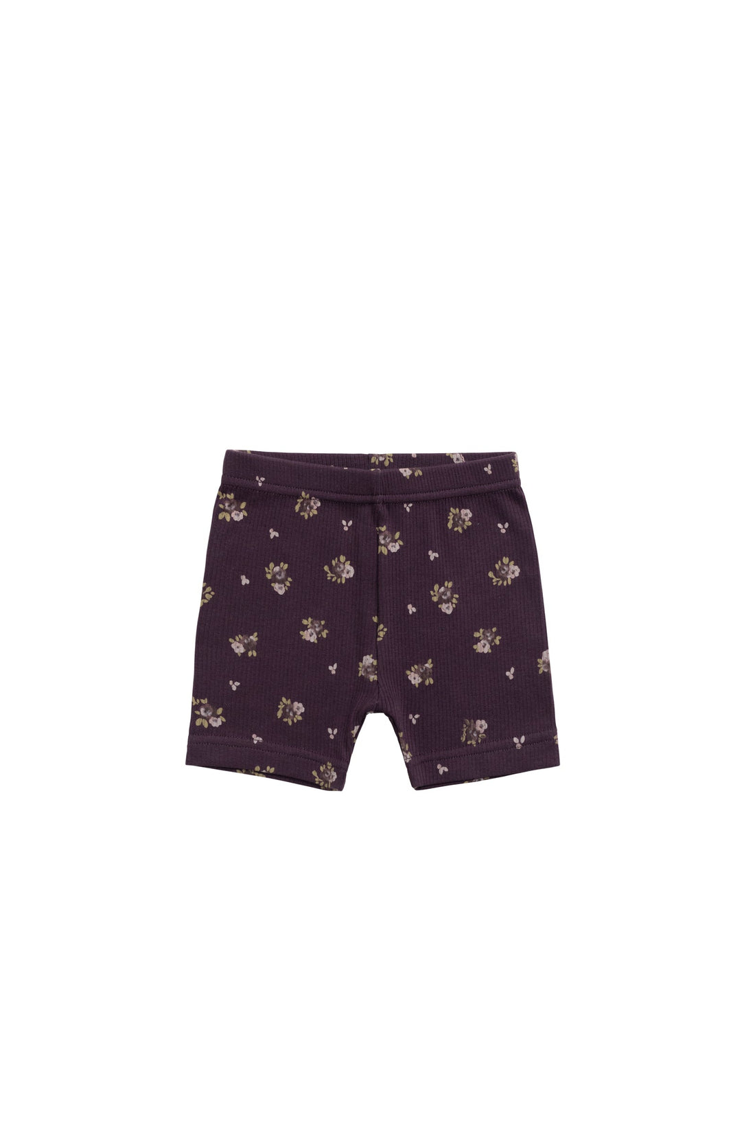 Organic Cotton Fine Rib Everyday Bike Short - Simone Huckleberry Childrens Short from Jamie Kay Australia