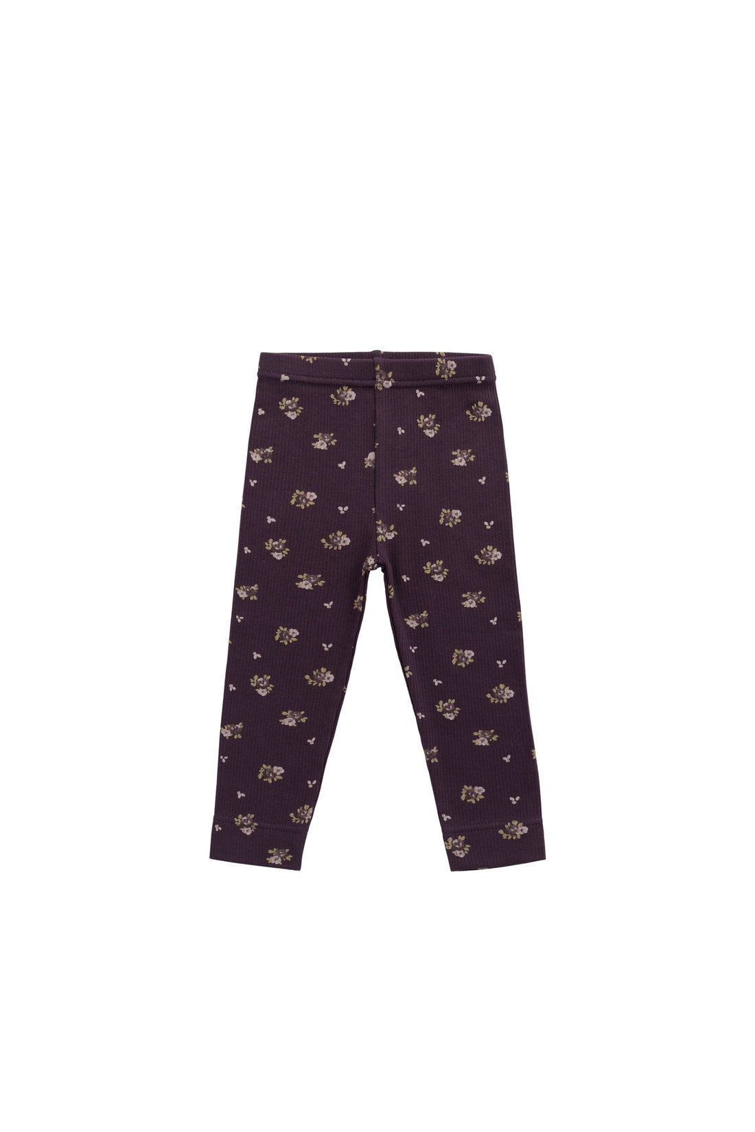 Organic Cotton Fine Rib Legging - Simone Huckleberry Childrens Legging from Jamie Kay Australia