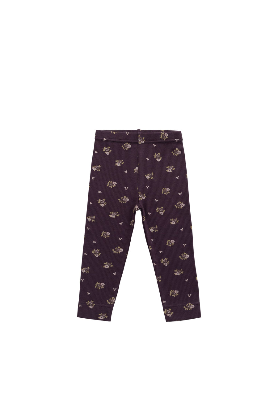Organic Cotton Fine Rib Legging - Simone Huckleberry Childrens Legging from Jamie Kay Australia
