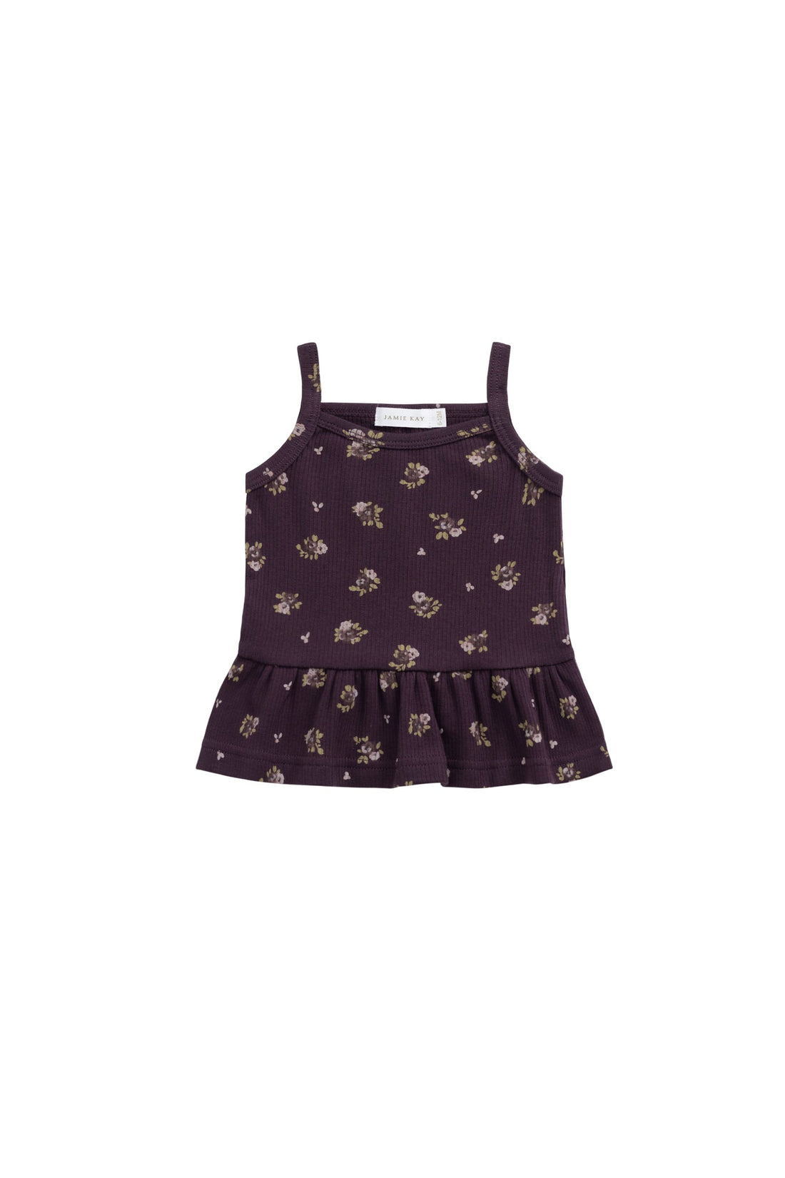 Organic Cotton Fine Rib Lillian Top - Simone Huckleberry Childrens Top from Jamie Kay Australia