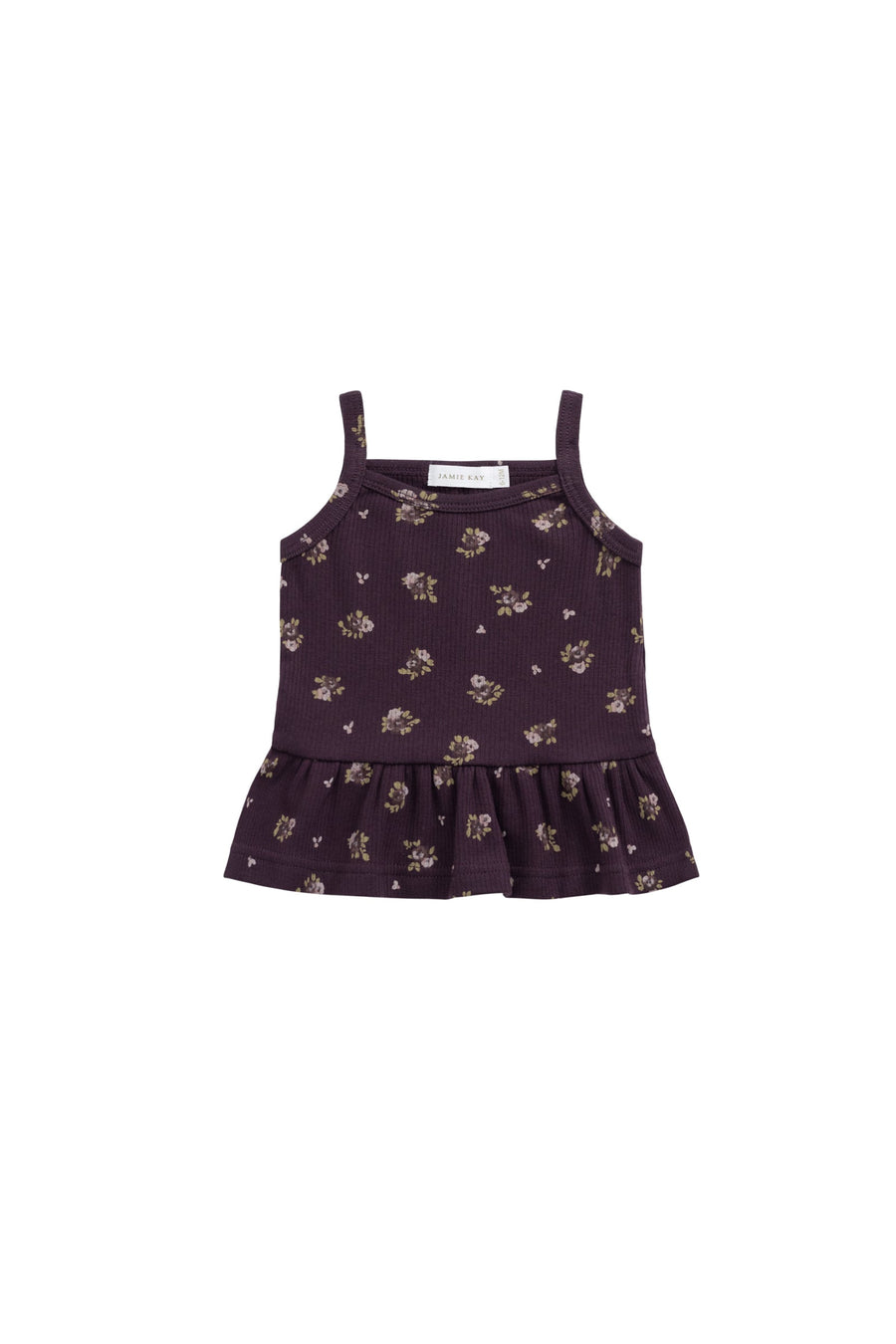 Organic Cotton Fine Rib Lillian Top - Simone Huckleberry Childrens Top from Jamie Kay Australia