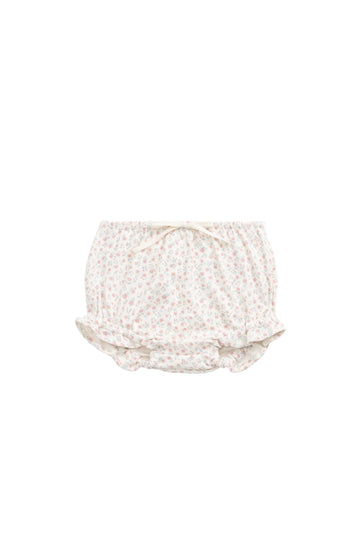 Organic Cotton Frill Bloomer - Posy Garden Pink Childrens Bloomer from Jamie Kay Australia