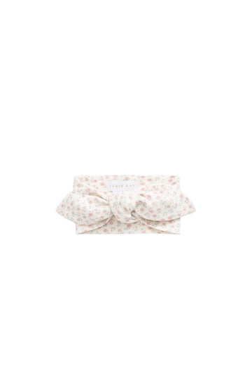 Organic Cotton Headband - Posy Garden Pink Childrens Headband from Jamie Kay Australia