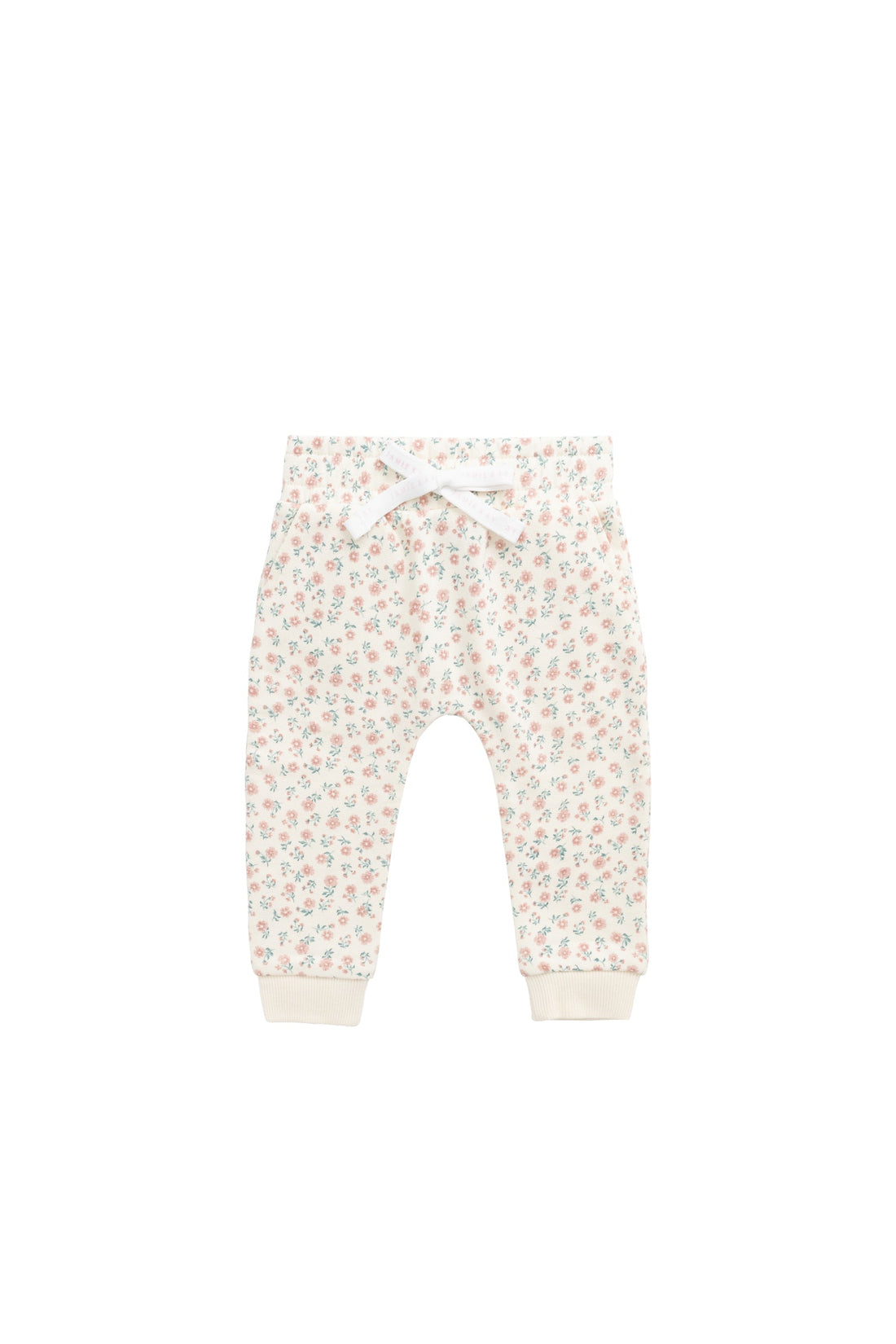 Organic Cotton Lilith Track Pant - Posy Garden Pink Childrens Pant from Jamie Kay Australia