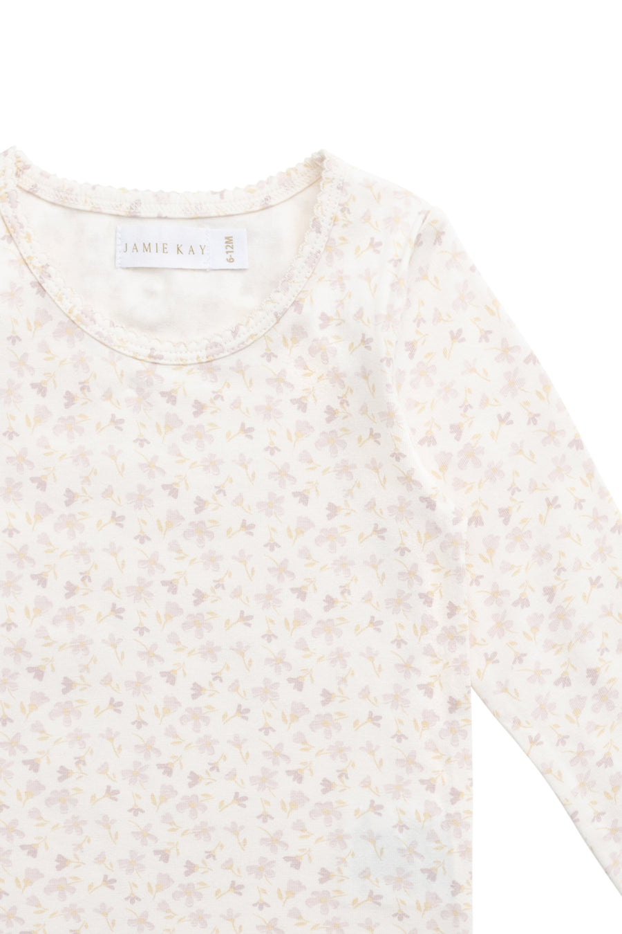 Organic Cotton Long Sleeve Top - Aries Mauve Childrens Top from Jamie Kay Australia