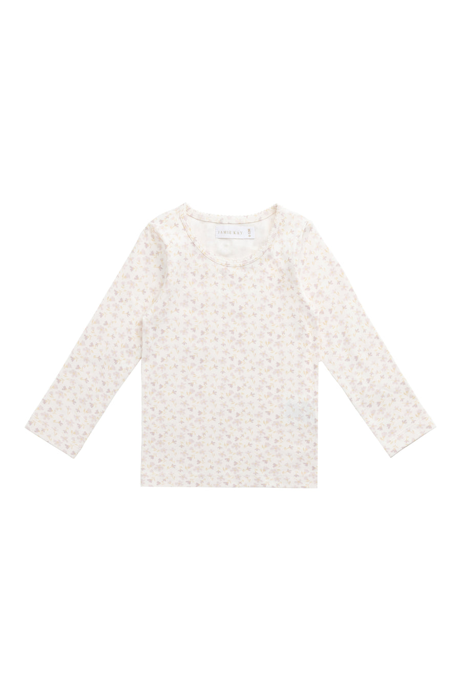 Organic Cotton Long Sleeve Top - Aries Mauve Childrens Top from Jamie Kay Australia