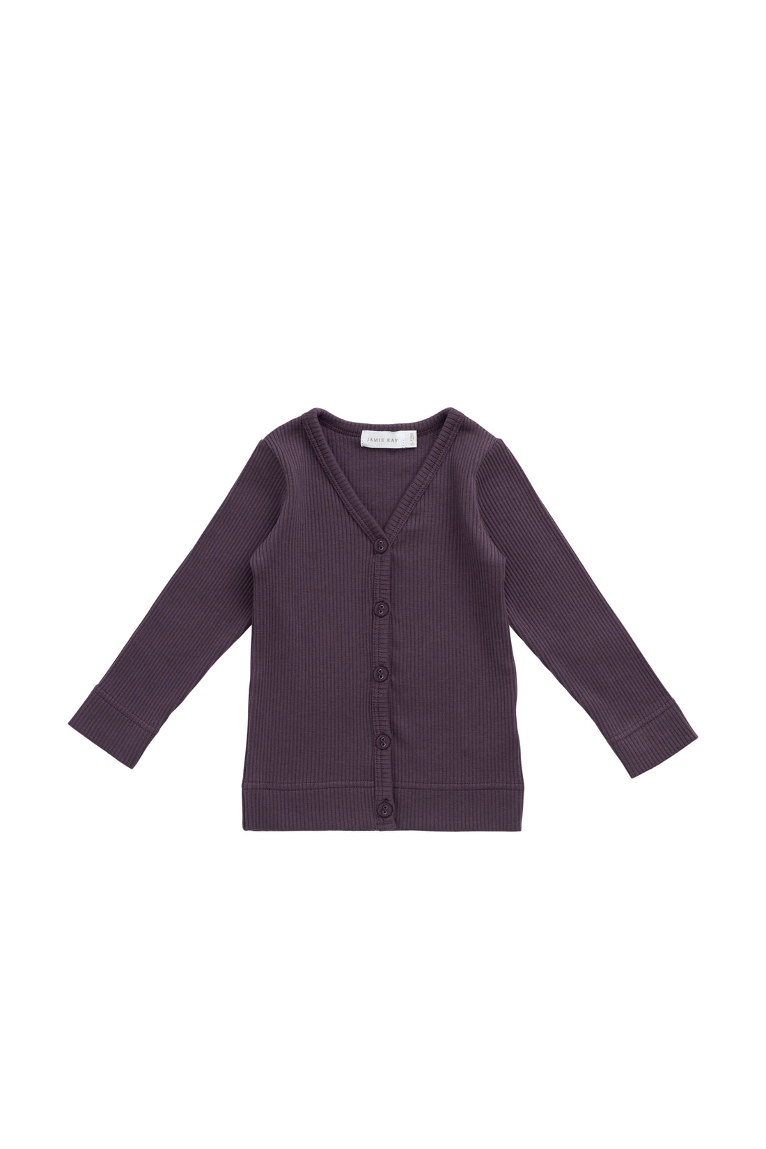 Organic Cotton Modal Cardigan - Blackberry Childrens Cardigan from Jamie Kay Australia