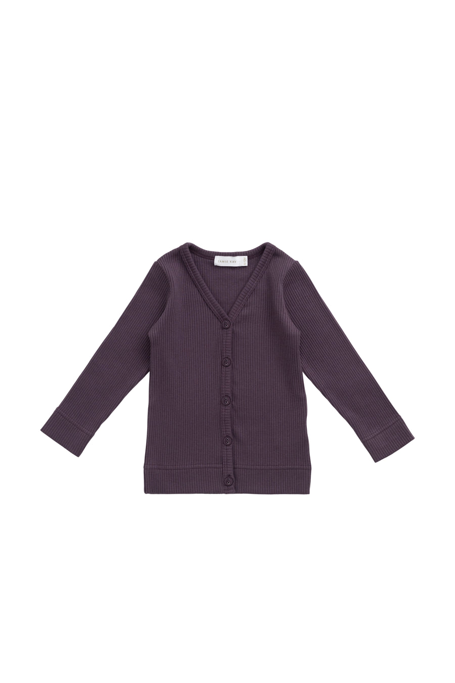 Organic Cotton Modal Cardigan - Blackberry Childrens Cardigan from Jamie Kay Australia