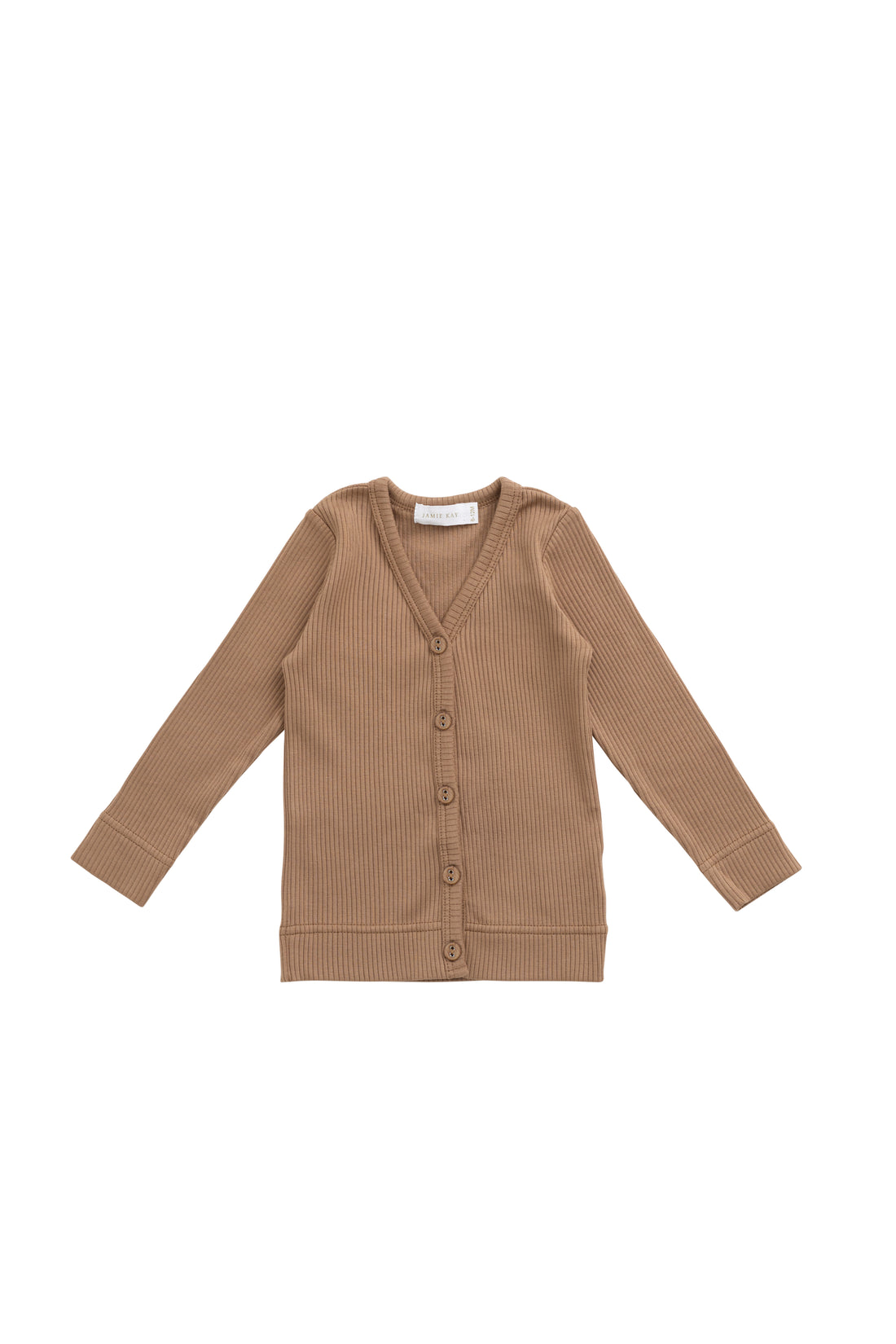 Organic Cotton Modal Cardigan - Cavern Clay Childrens Cardigan from Jamie Kay Australia
