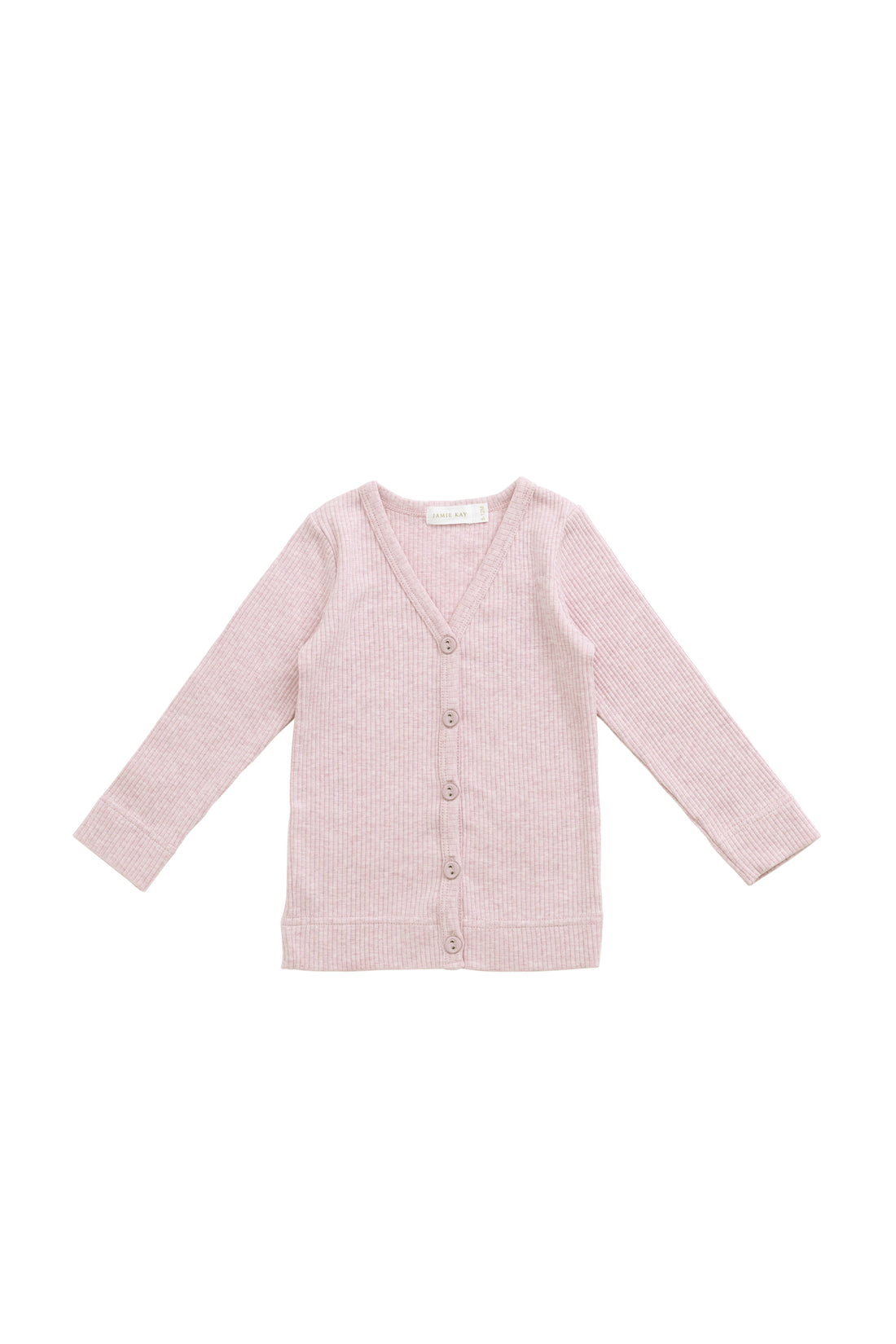 Organic Cotton Modal Cardigan - Chalk Marle Childrens Cardigan from Jamie Kay Australia