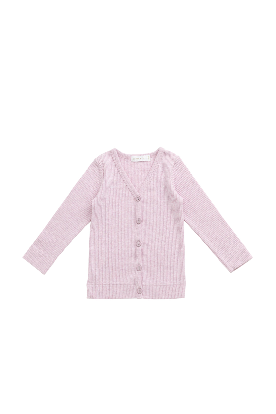 Organic Cotton Modal Cardigan - Orchid Marle Childrens Cardigan from Jamie Kay Australia