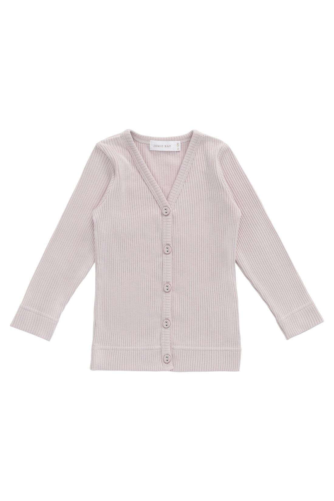 Organic Cotton Modal Cardigan - Violet Tint Childrens Cardigan from Jamie Kay Australia