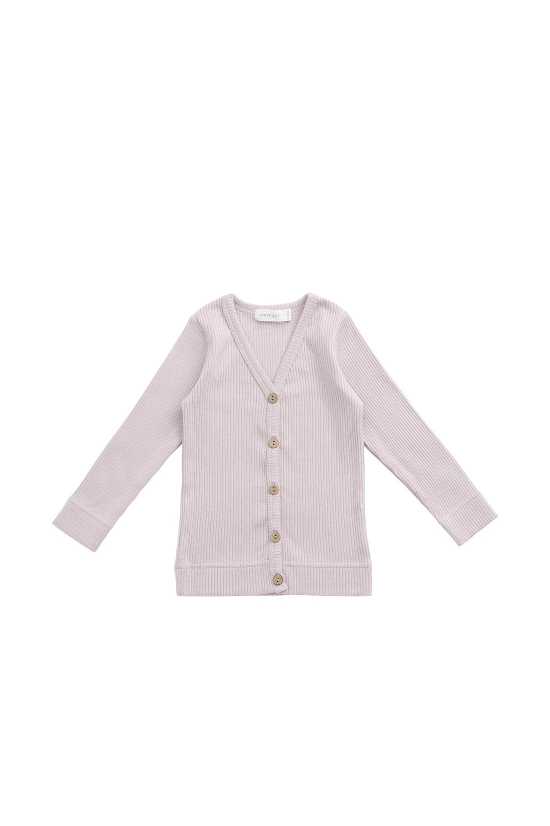 Organic Cotton Modal Cardigan - Violet Tint Childrens Cardigan from Jamie Kay Australia