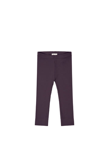 Organic Cotton Modal Everyday Legging - Blackberry Childrens Legging from Jamie Kay Australia