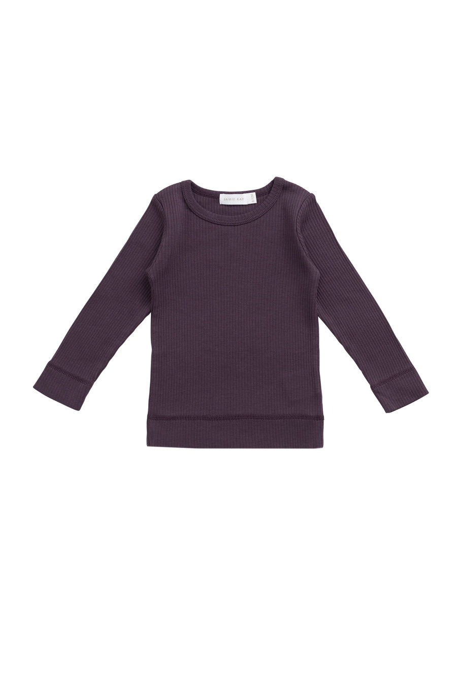 Organic Cotton Modal Marina Long Sleeve Top - Blackberry Childrens Top from Jamie Kay Australia