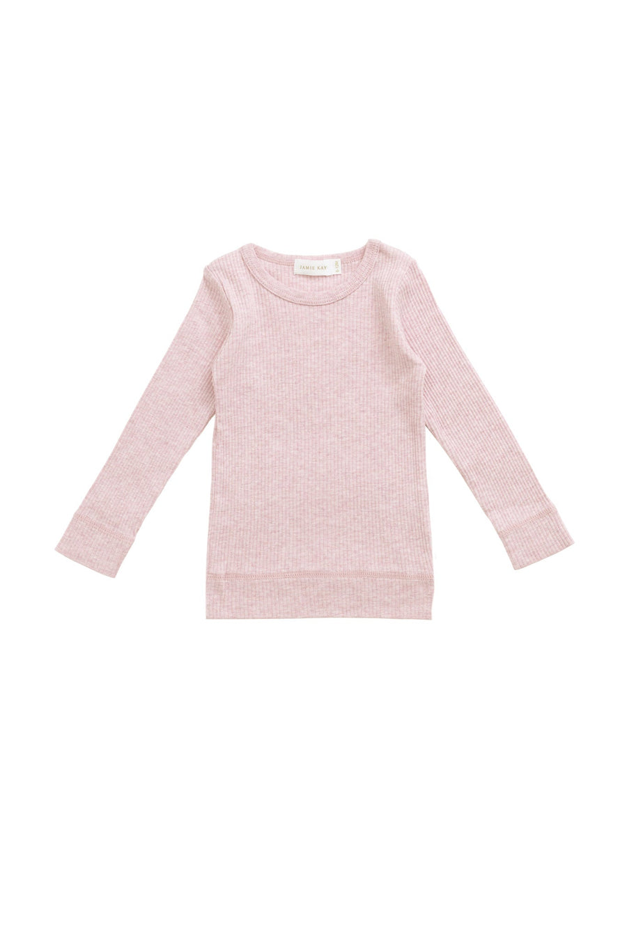 Organic Cotton Modal Marina Long Sleeve Top - Chalk Marle Childrens Top from Jamie Kay Australia