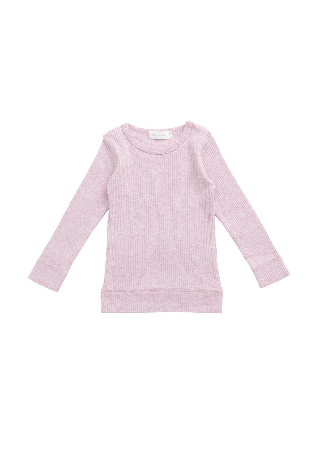 Organic Cotton Modal Marina Long Sleeve Top - Orchid Marle Childrens Top from Jamie Kay Australia