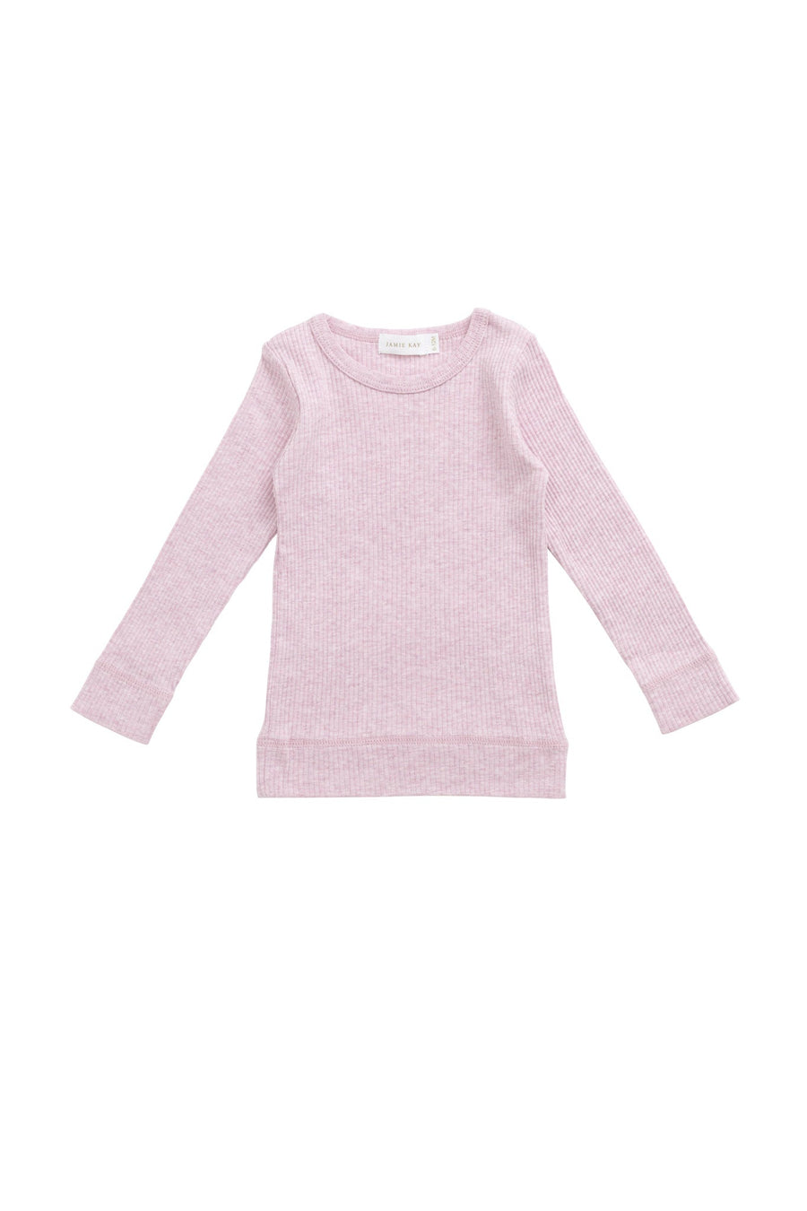 Organic Cotton Modal Marina Long Sleeve Top - Orchid Marle Childrens Top from Jamie Kay Australia