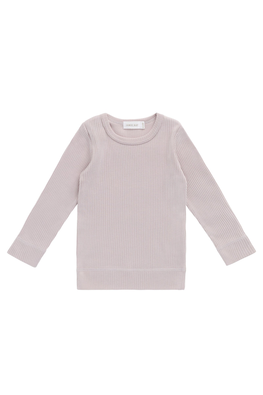Organic Cotton Modal Marina Long Sleeve Top - Violet Tint Childrens Top from Jamie Kay Australia