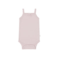 Organic Cotton Modal Singlet Bodysuit - Violet Tint Childrens Bodysuit from Jamie Kay Australia