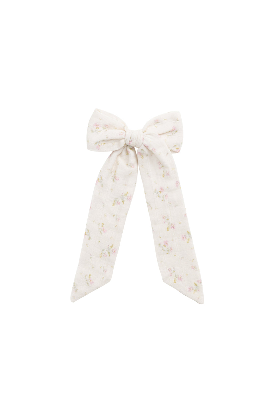 Organic Cotton Muslin Alora Bow - Emelia Pink Childrens Bow from Jamie Kay Australia